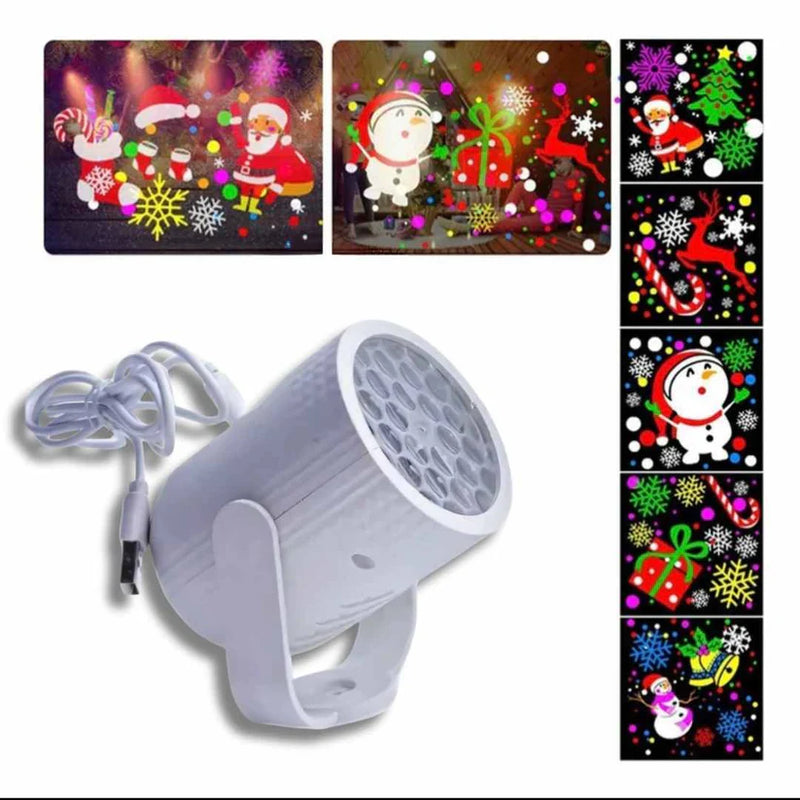 Mini Proyector De Figuras Navideñas