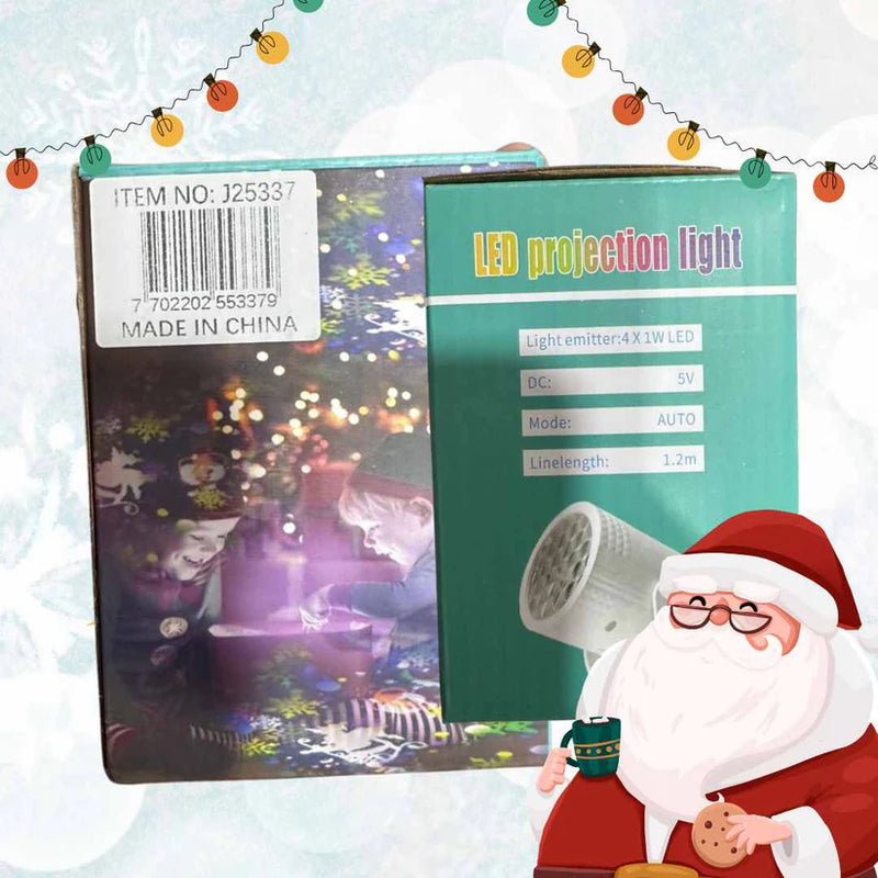 Mini Proyector De Figuras Navideñas